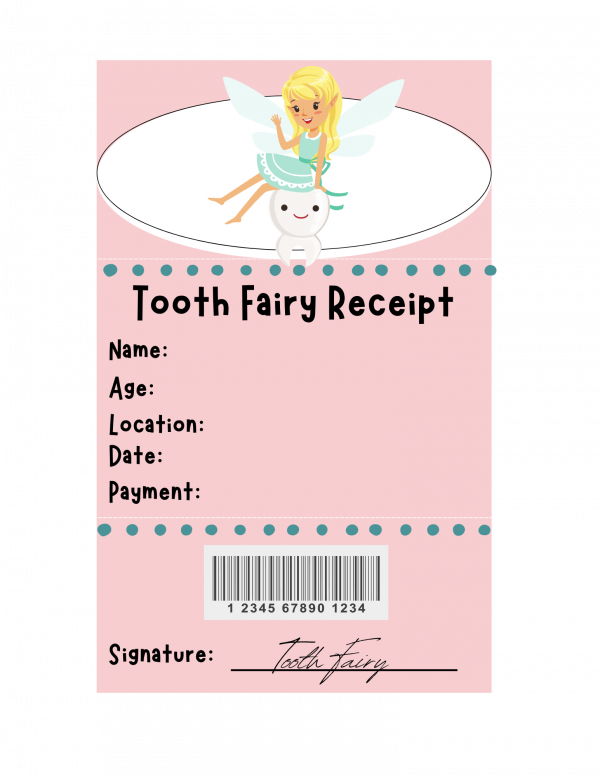 letter from the tooth fairy