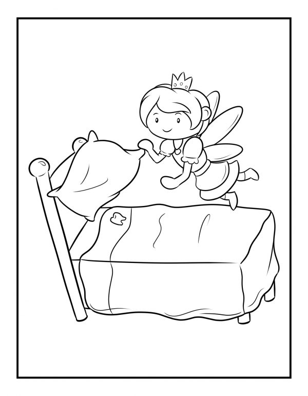 tooth fairy leaves a tooth under the pillow