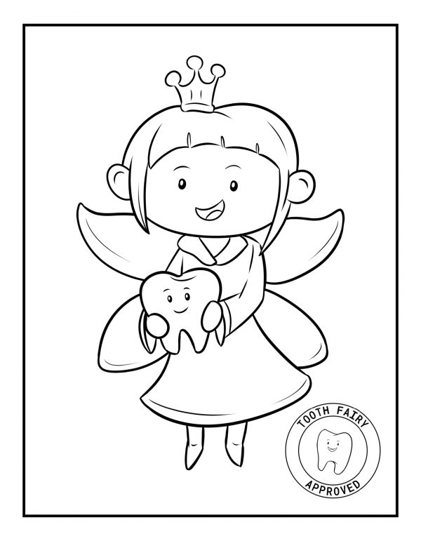 free coloring pages tooth fairy