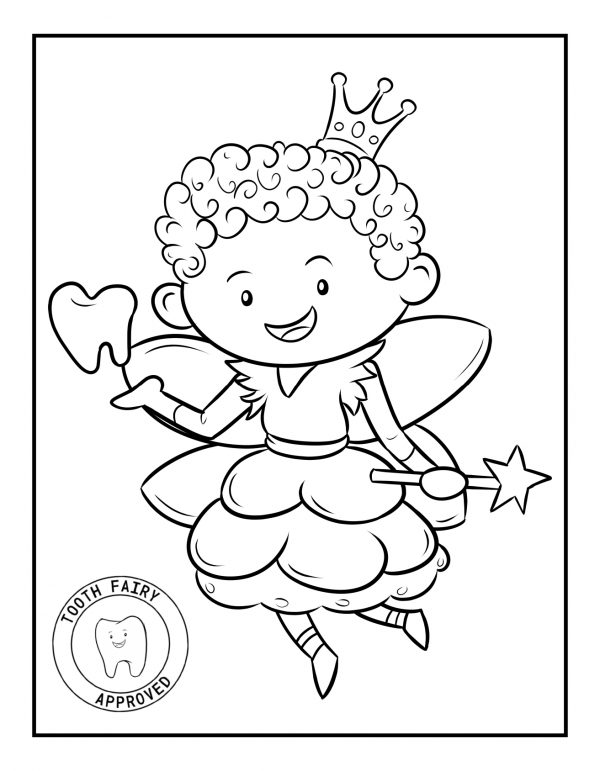 tooth fairy coloring pages