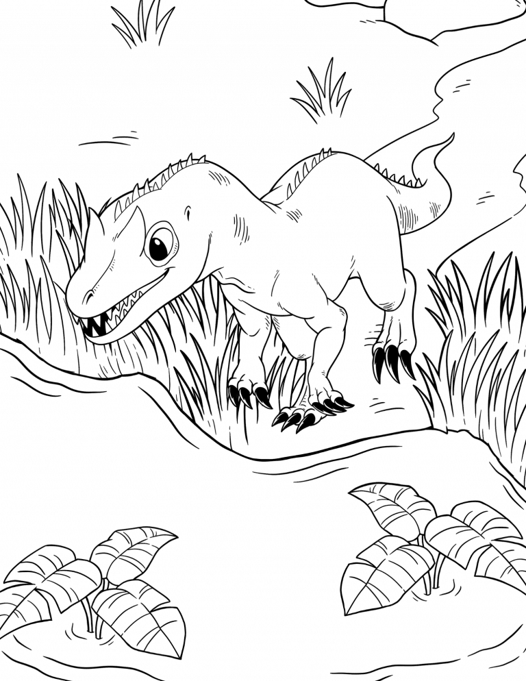 126 Free T-REX Coloring Page Printables - 24hourfamily.com
