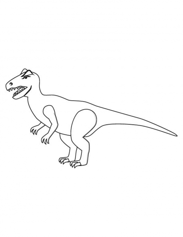 dinosaur drawing outline