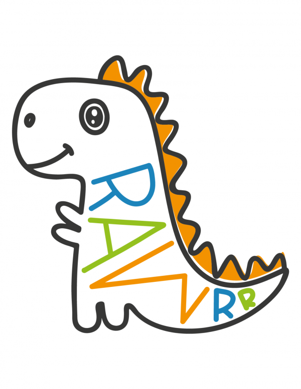 baby trex coloring page