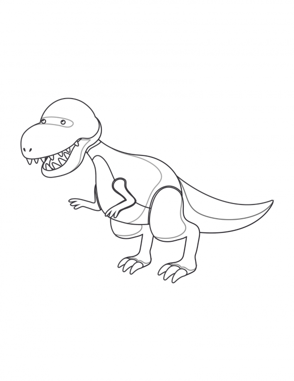 baby trex coloring pages