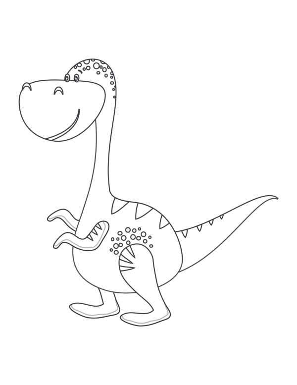 baby trex coloring pages