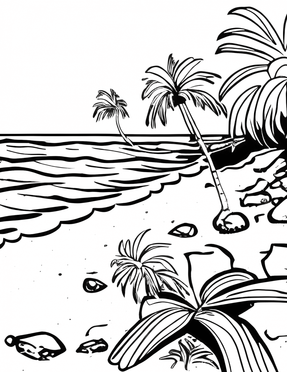 53 Free Beach Coloring Pages - 24hourfamily.com