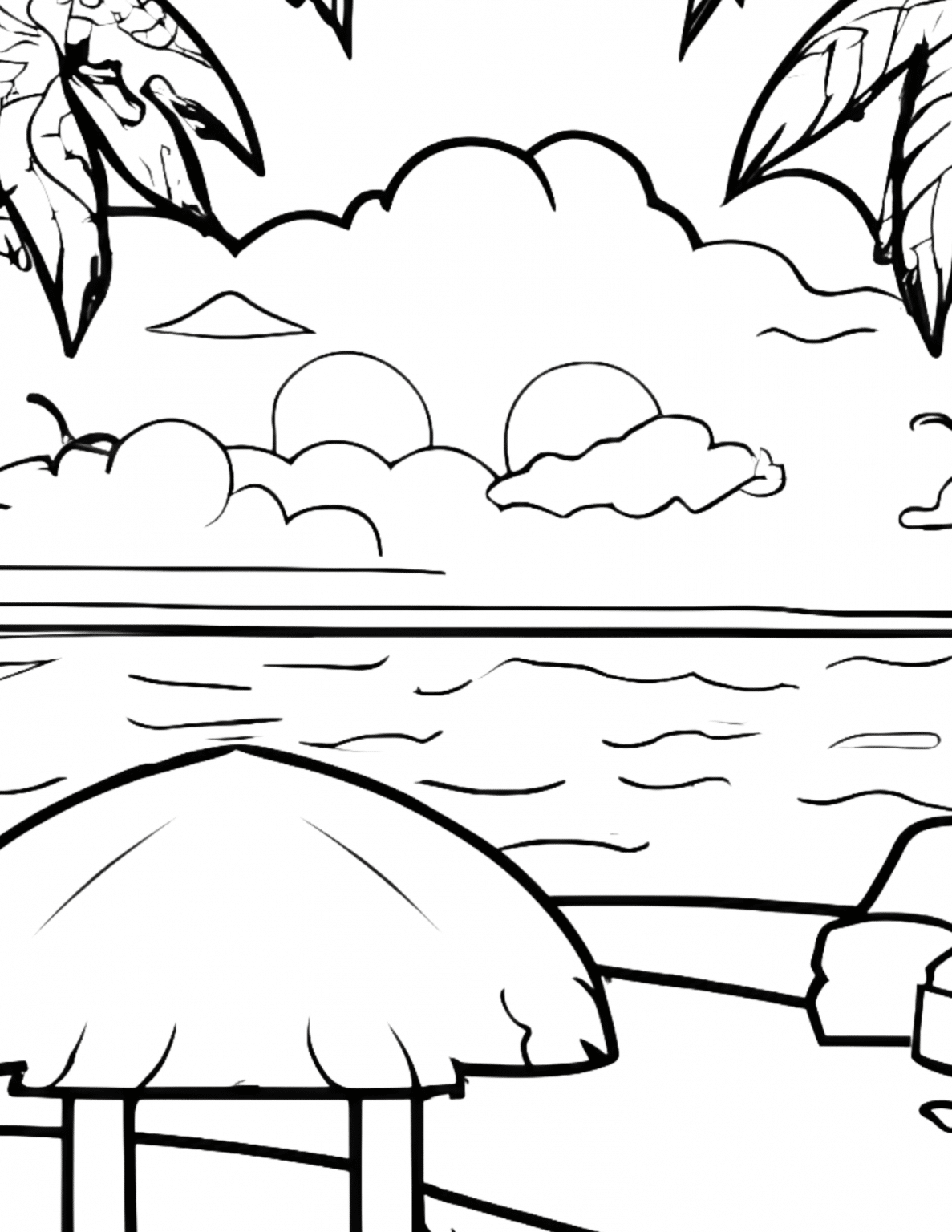 53 Free Beach Coloring Pages - 24hourfamily.com