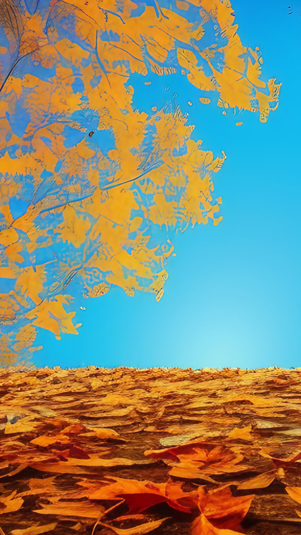 Fall Blue background for phone
