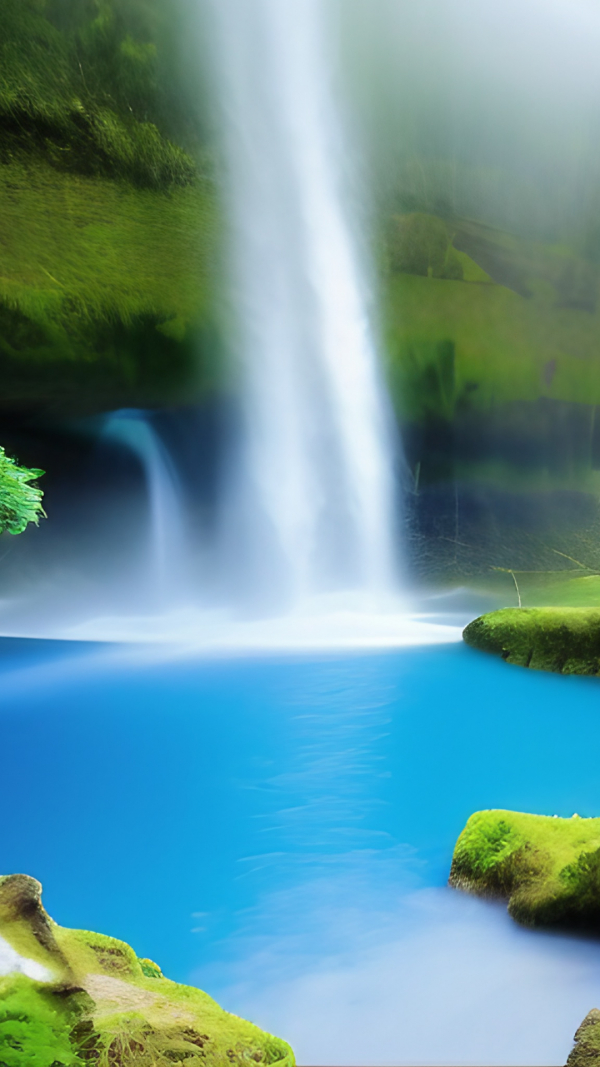 hawaii waterfall iPhone background