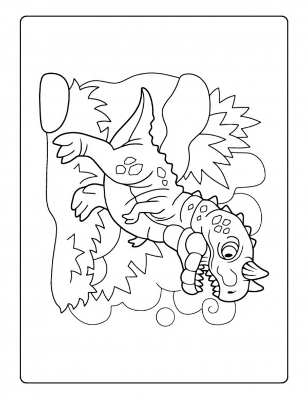 free TREX coloring pages