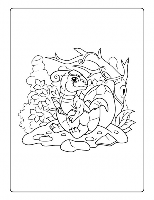 T-REX coloring page