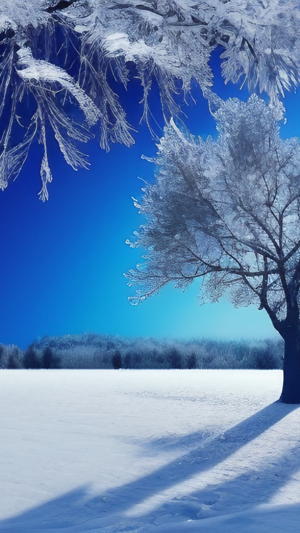 Snow Wallpaper background with blue sky