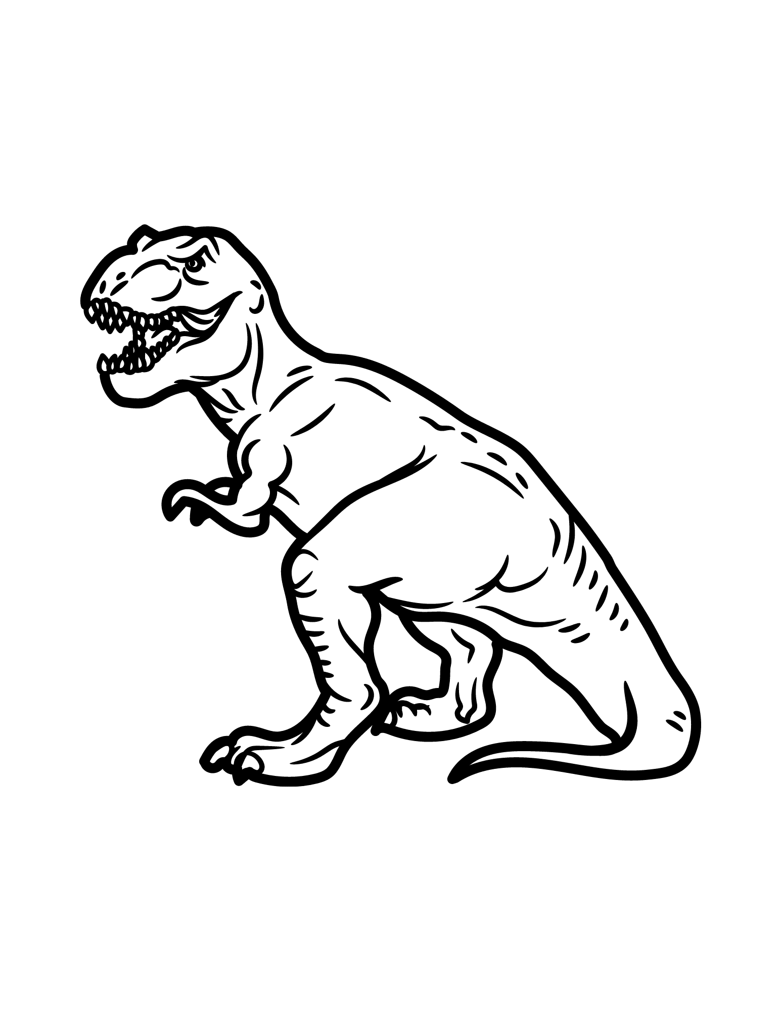 126 Free T-REX Coloring Page Printables - 24hourfamily.com