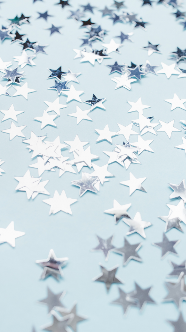 Confetti Blue Aesthetic Wallpaper