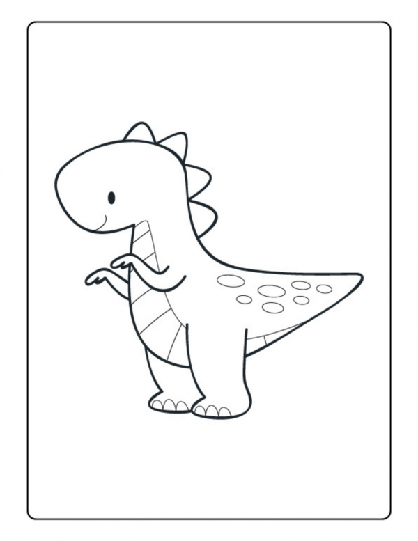 baby dinosaur coloring sheet