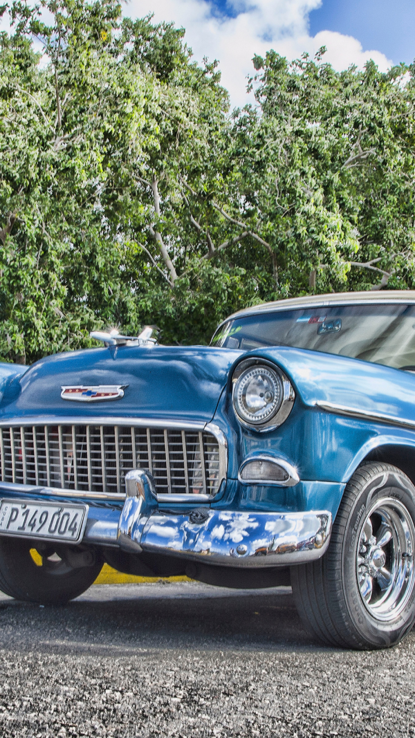 vintage car blue aesthetic 