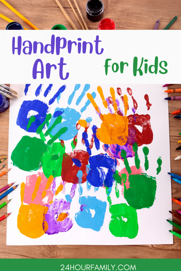 Hand print Art ideas for kids handprint gifts for parents