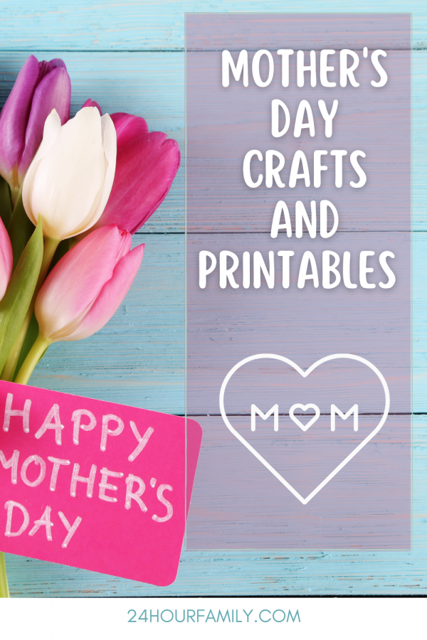 mother's day craft and printable ideas for kids to make for their mom or grandma nana grandmom