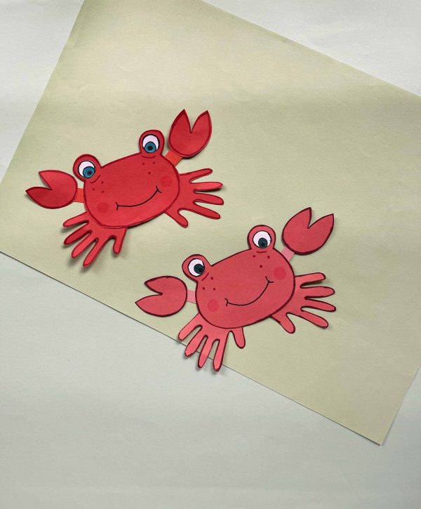 free printable crab template for kids crafts