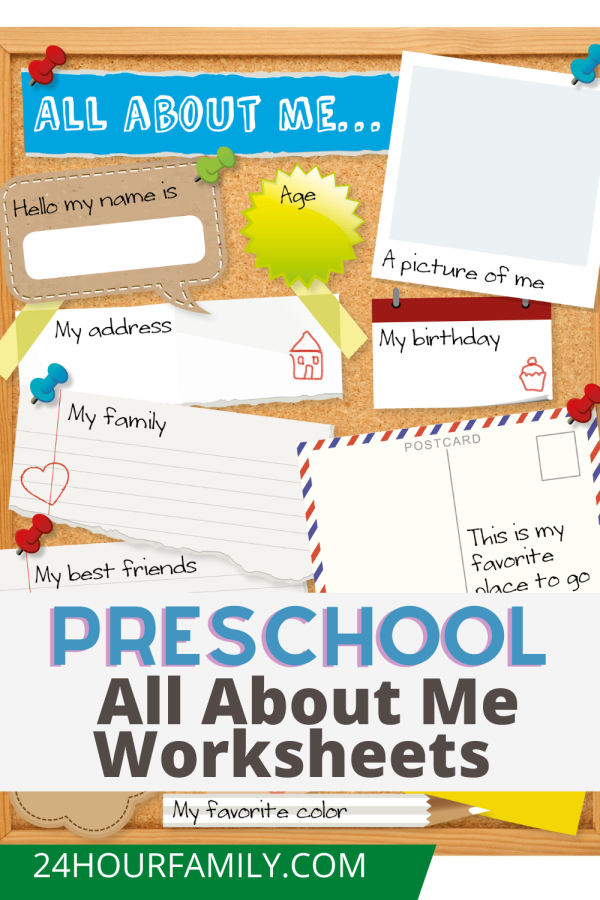 preschool all about me worksheets for teens, kids and preschool and kindergarten 