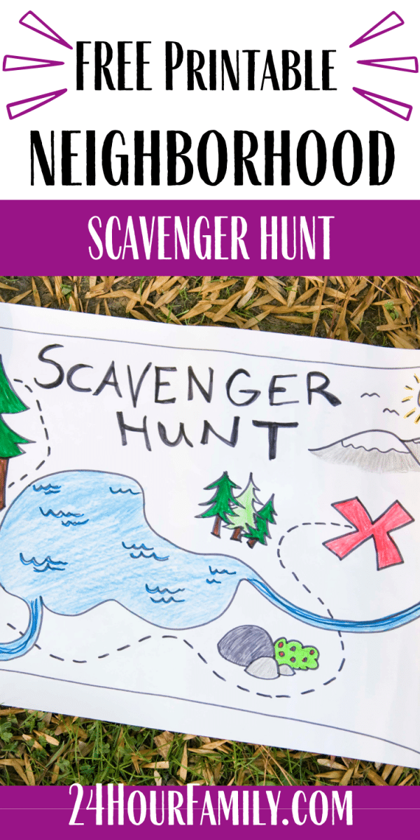 free printable neighborhood scavenger hunt download pdf