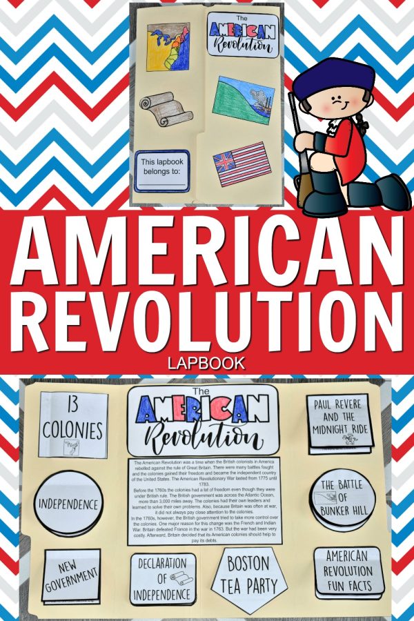 American Revolution Printable Lapbook for kids