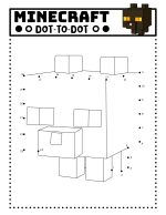 Minecraft Dot to Dot Printable - 24hourfamily.com