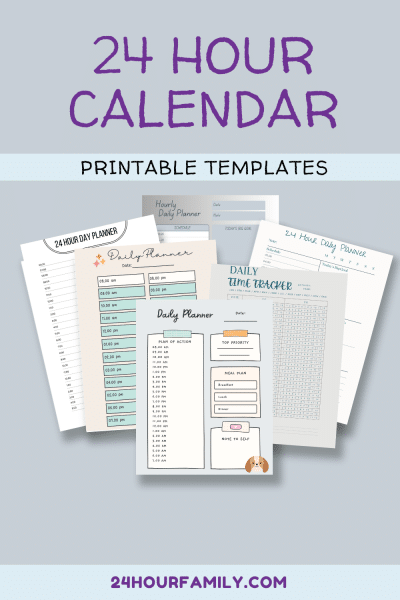 24-Hour Calendar Template (Free To Print) - 24hourfamily.com