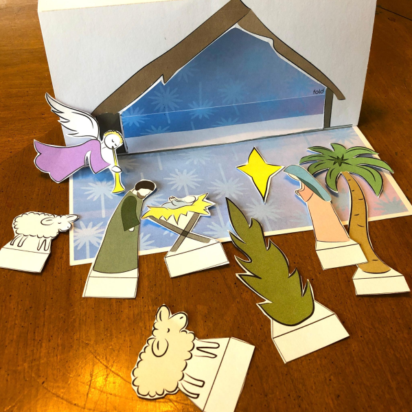 easy nativity printable free download