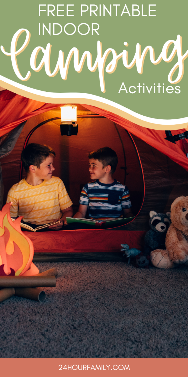 indoor camping printable activities for kids
