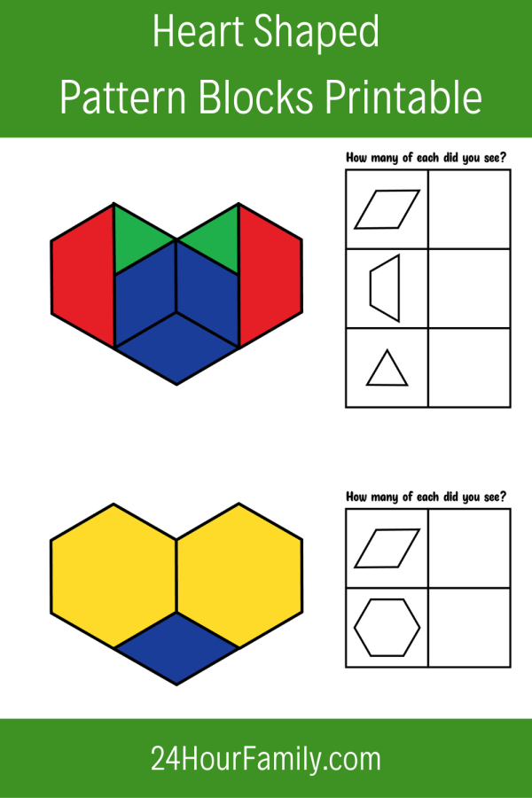 pattern blocks printables for kids
