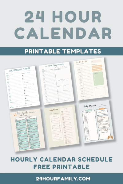 24-Hour Calendar Template (Free To Print) - 24hourfamily.com