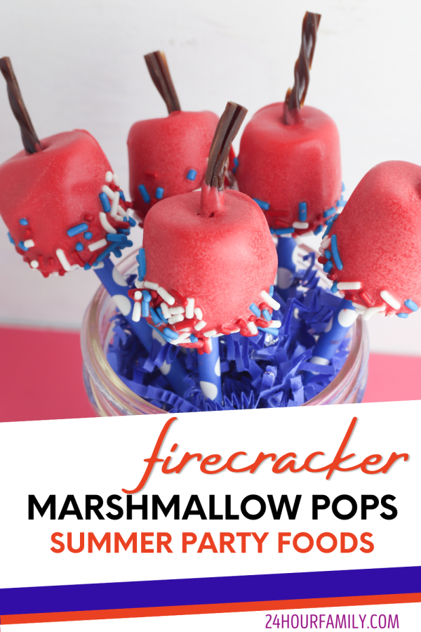 marshmallow pops 4th of july treats for parties