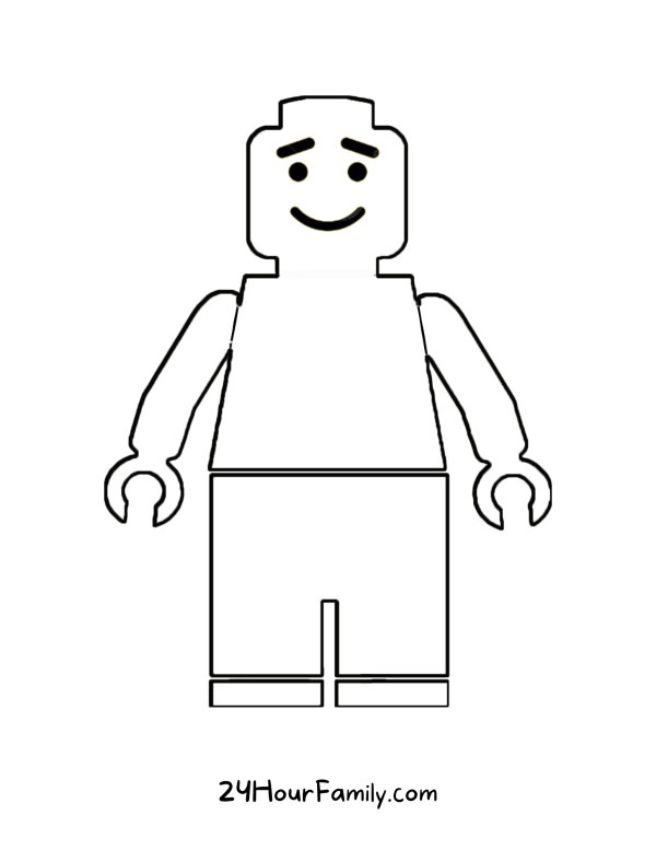 lego man printable coloring pages