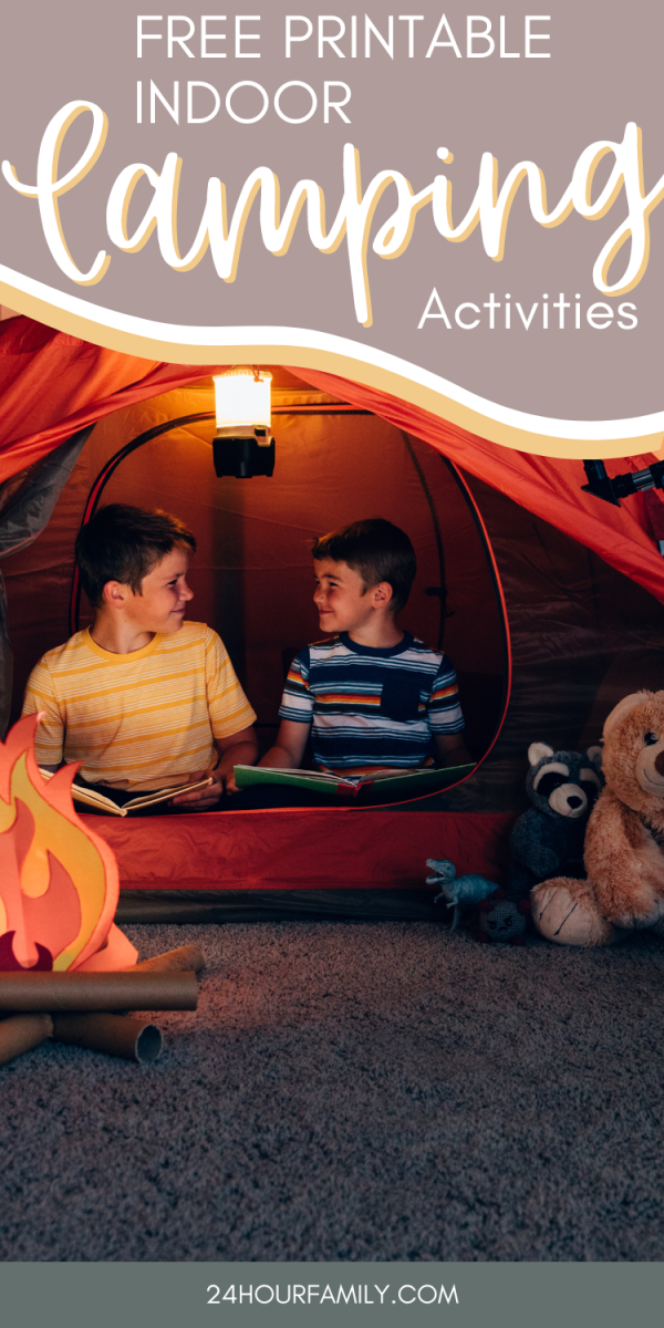 free printable indoor camping activities for families