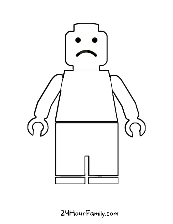 lego man printable coloring pages