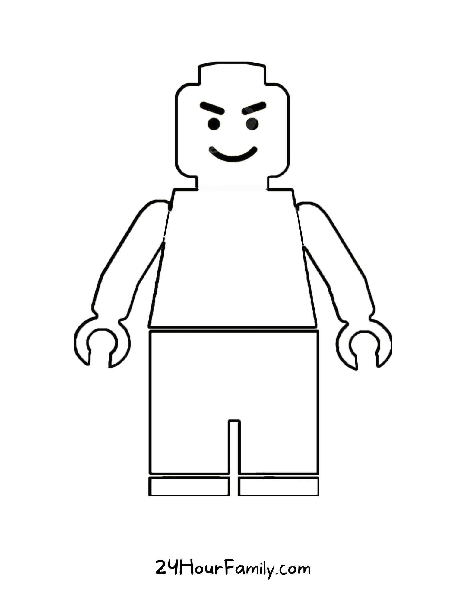 Lego Man Printable (21 Free Templates)