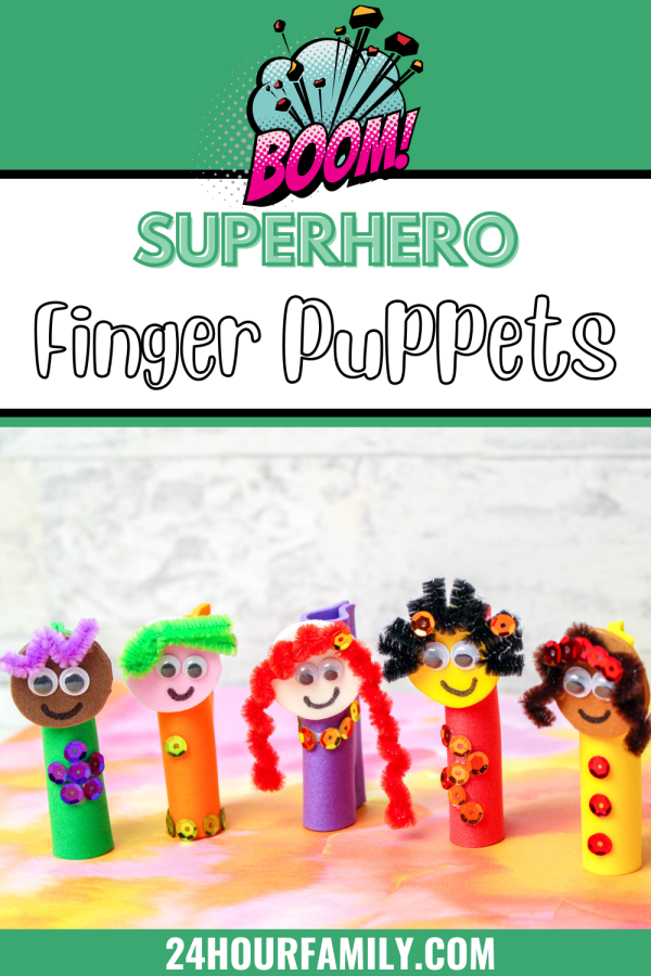 superhero finger puppets for kids