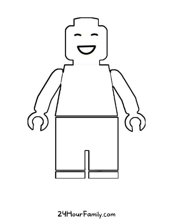 Lego printable coloring pages
