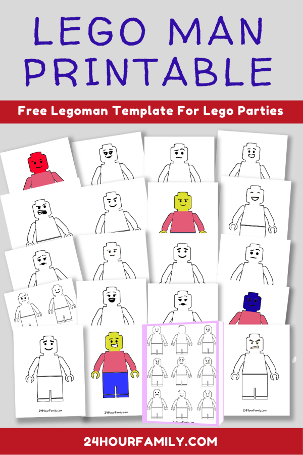 lego man template perfect for a lego party