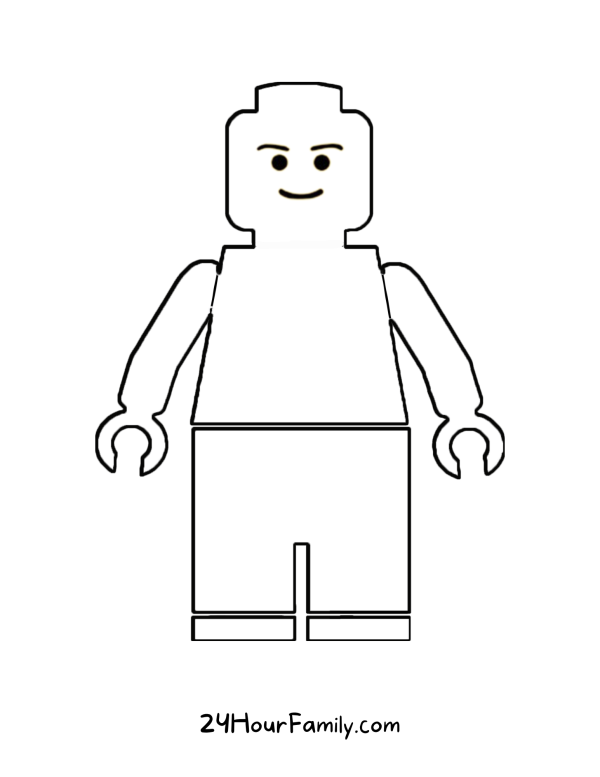 make a lego man banner for birthday party