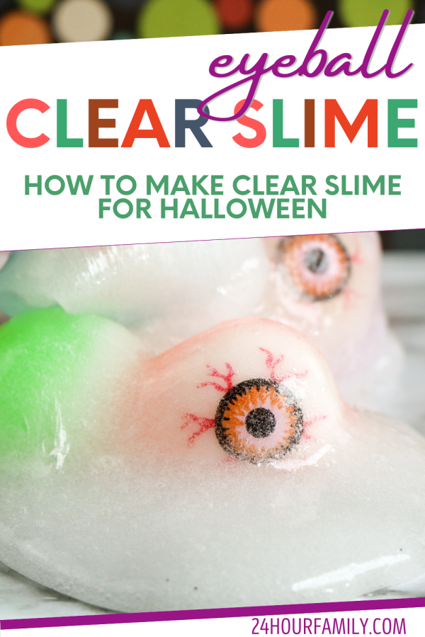 how to make clear slime for halloween perfect for kindergarten grade school halloween parties