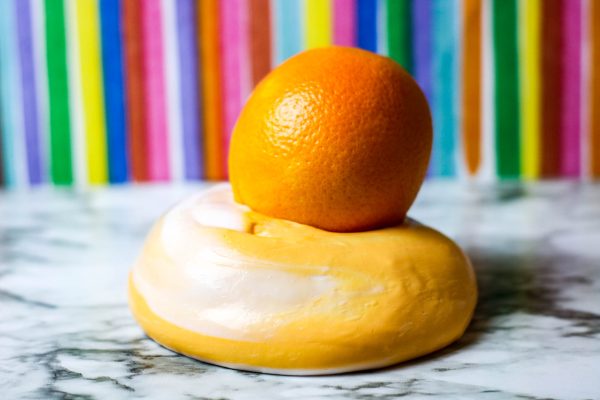 fall craft fluffy orange slime recipe