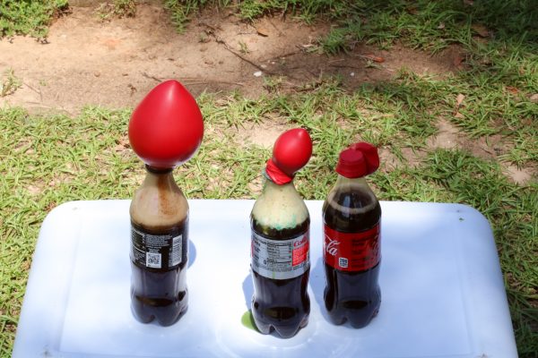 the balloon, soda bottle and pop rocks experiment