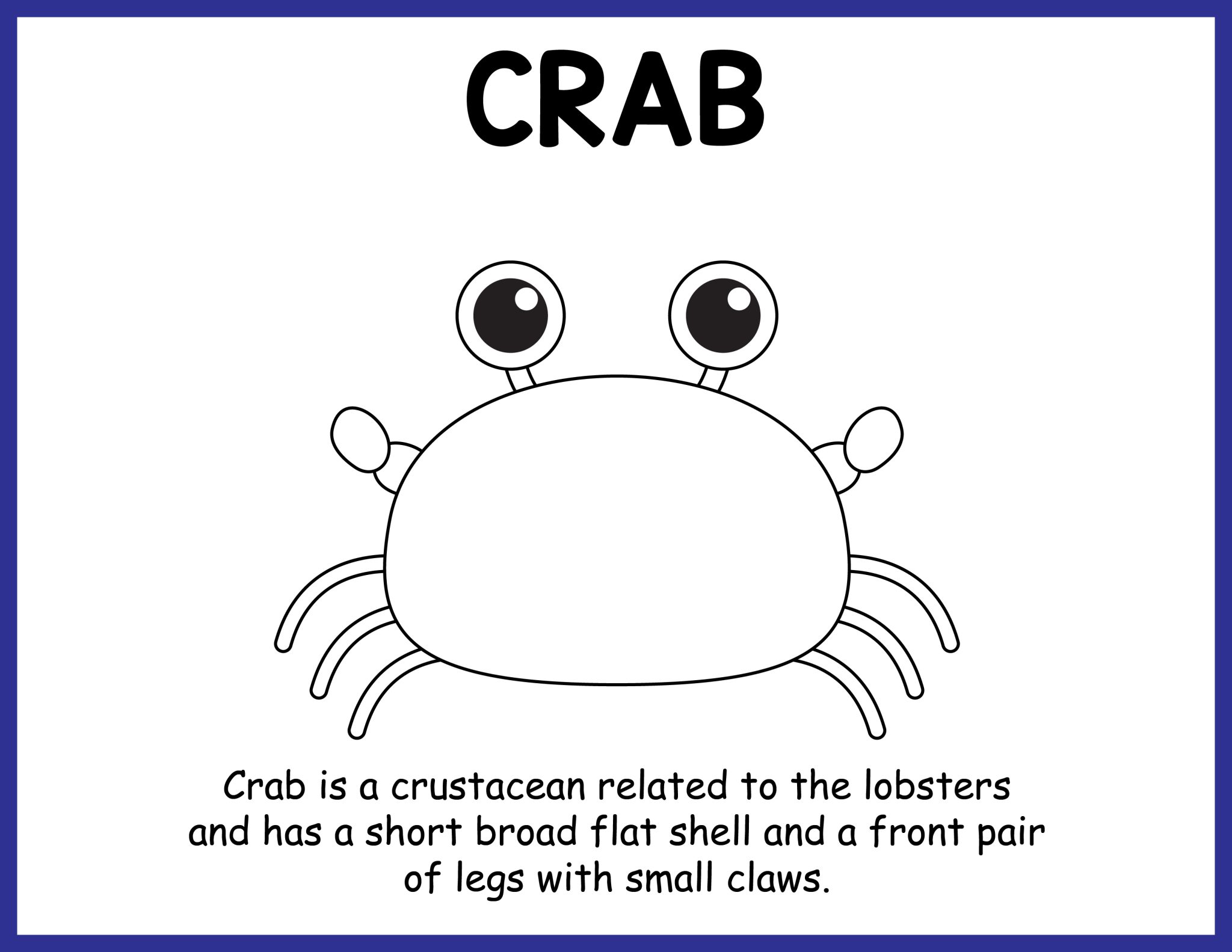 Crab Handprint Art (Free Template) - 24hourfamily.com