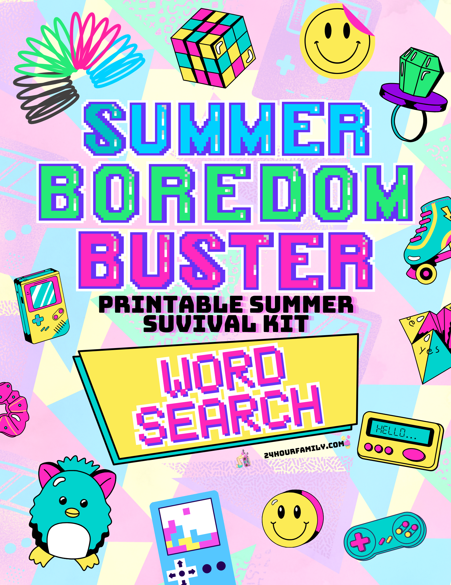 Word Search Summer Printables