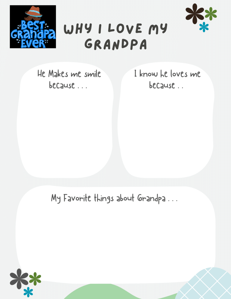 All About Grandpa Printable - 24hourfamily.com