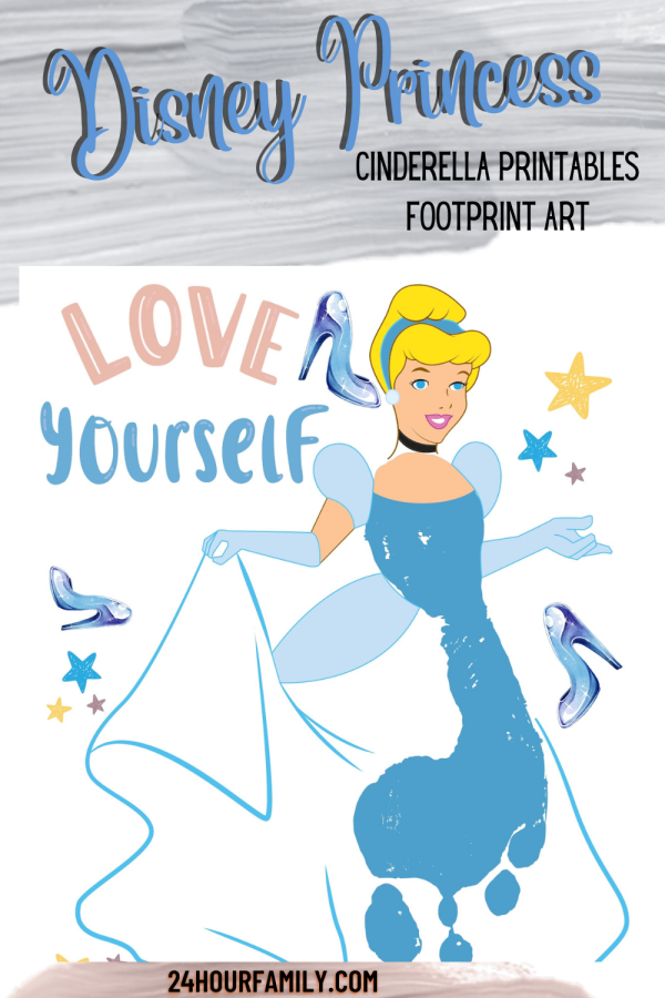 Disney inspired footprint crafts