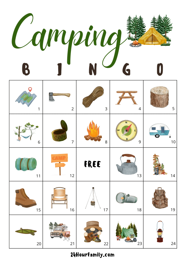 bingo for kids free printable