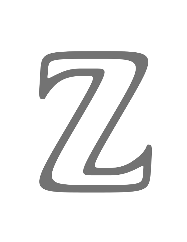 letter z coloring sheets